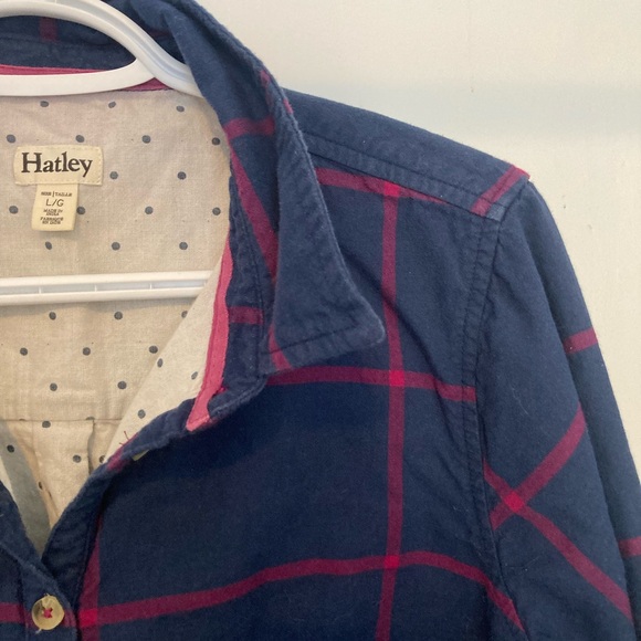 Hatley Navy and Red Plaid Shirt - Picture 2 of 7
